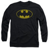 Batman Symbol Faded Long Sleeve T Shirt