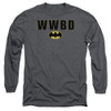 Batman WWBD Logo Long Sleeve T Shirt