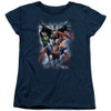 Justice League Coming Storm Ladies T Shirt