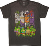 Ninja Turtles Villains and Heroes T-Shirt