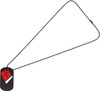 Harley Quinn Cut Out Dog Tag Necklace