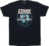 Iron Man Stark Industries Department T-Shirt Sheer