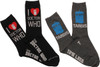 Doctor Who Love TARDIS Ladies 2 Pk Crew Socks Set