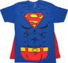 Superman Suit Belt Caped T-Shirt