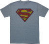 Superman Vintage Shield Heather T-Shirt