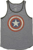 Captain America Vintage Logo Ringer Tank Top