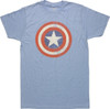 Captain America Vintage Shield Heather T-Shirt