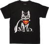 Superman Cat in Costume T-Shirt