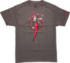 Harley Quinn Smoking Gun Hearts T-Shirt