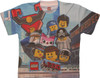 Lego Movie Heads Sublimated Juvenile T-Shirt
