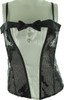 Tuxedo Sequined Corset Lingerie