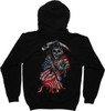 Sons of Anarchy SOA Reaper Flag Zip Hoodie