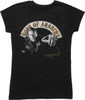 Sons of Anarchy Jax Under Banner Juniors T-Shirt