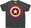 Captain America Solid Shield Logo T-Shirt