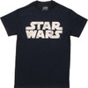 Star Wars Vintage Name Logo Navy T-Shirt