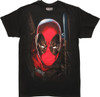 Deadpool Face Mesh Outline T-Shirt