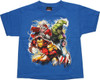 Avengers Blast Glow in Dark Blue Juvenile T-Shirt
