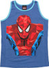 Spiderman Prismed Ringer Blue Youth Tank Top
