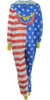 Wonder Woman Stars and Stripes Hooded Union Suit