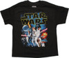 Star Wars New Hope Poster Distressed Youth T-Shirt