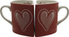 Two Halves Heart Shaped Sweetheart Mug Set