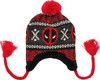 Deadpool Logo Fair Isle Tassels Lapland Beanie