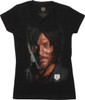 Walking Dead Daryl Keep Calm Hide Juniors T-Shirt
