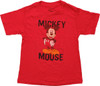 Mickey Mouse Crayon Drawing Red Toddler T-Shirt