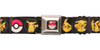 Pokemon Pikachu Poke Ball Black Seatbelt Belt