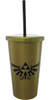 Zelda Skyward Crest Logo Straw Travel Cup