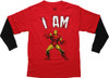I Am Iron Man Zappar Long Sleeves Youth T-Shirt