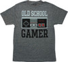 Nintendo Old School Gamer Heathered Gray T-Shirt