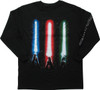 Star Wars Lightsaber Trio Glow LS Youth T-Shirt