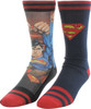 Superman Sublimated Hero and Knit 2 Pair Socks Set