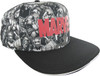 Avengers BW All Over Heroes Marvel Name Hat