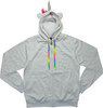 Gay Pride Rainbow Unicorn Costume Zipper Hoodie