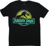 Jurassic Park Gradient Logo Black T-Shirt