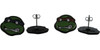 Ninja Turtles Raph Don Heads Stud Earrings