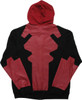 Deadpool Under Costume Face Mask Zip Hoodie