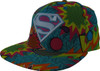 Superman Retro 1980s Colors Explosion Snapback Hat