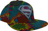 Superman Retro 1980s Colors Explosion Snapback Hat