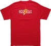 Shazam New 52 2019 Logo Name on Back Red T-Shirt
