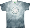 Green Lantern White Logo Burst Tie-Dyed T-Shirt