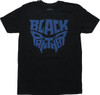 Black Panther Word Title Mask Black T-Shirt