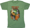Jungle Book Characters Heathered Green T-Shirt