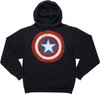 Captain America Distressed Shield Pullover Hoodie