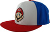 Super Mario Rubber Face Snapback Hat