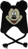 Mickey Mouse Face Pom Tassels Youth Beanie