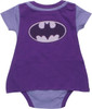 Batgirl Light Purple Costume Caped Snap Suit