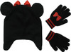 Minnie Mouse Face Peruvian Youth Beanie Gloves Set